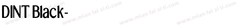 DINT Black字体转换